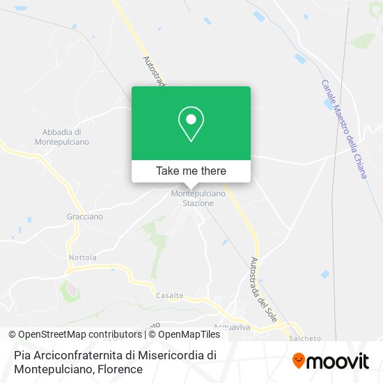 Pia Arciconfraternita di Misericordia di Montepulciano map