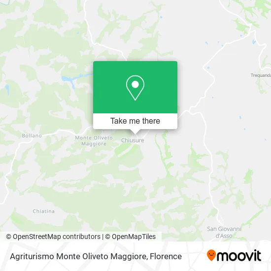 Agriturismo Monte Oliveto Maggiore map