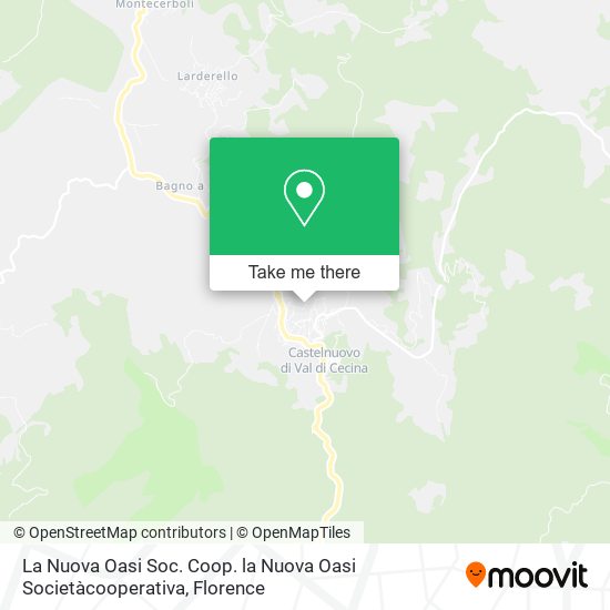 La Nuova Oasi Soc. Coop. la Nuova Oasi Societàcooperativa map