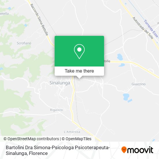 Bartolini Dra Simona-Psicologa Psicoterapeuta-Sinalunga map