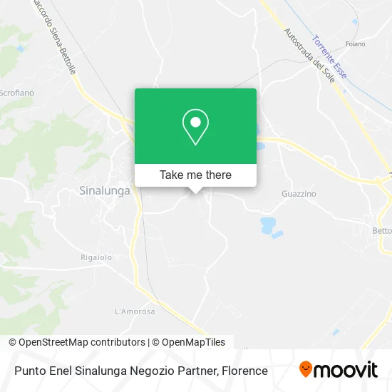 Punto Enel Sinalunga Negozio Partner map