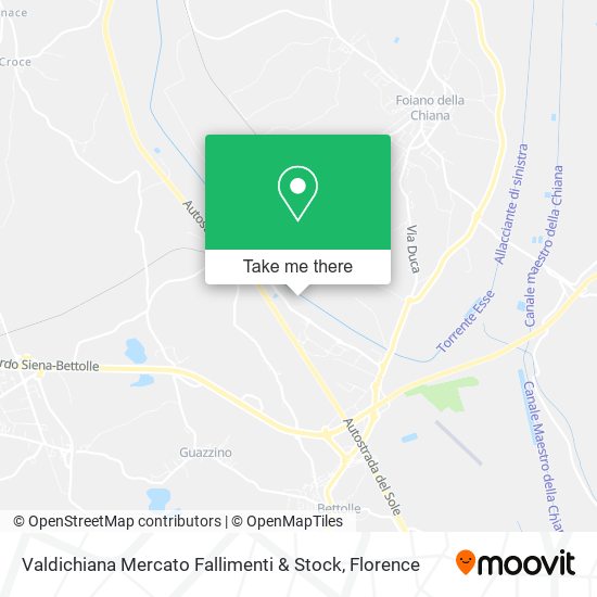 Valdichiana Mercato Fallimenti & Stock map