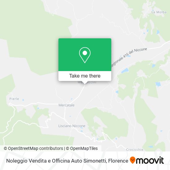 Noleggio Vendita e Officina Auto Simonetti map