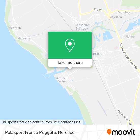 Palasport Franco Poggetti map