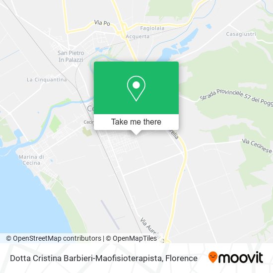 Dotta Cristina Barbieri-Maofisioterapista map
