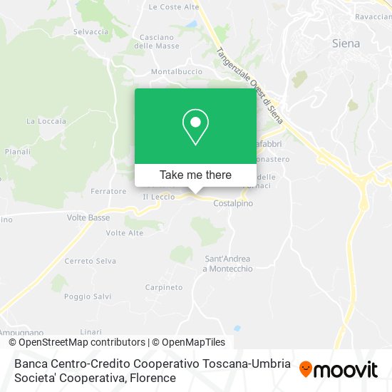 Banca Centro-Credito Cooperativo Toscana-Umbria Societa' Cooperativa map