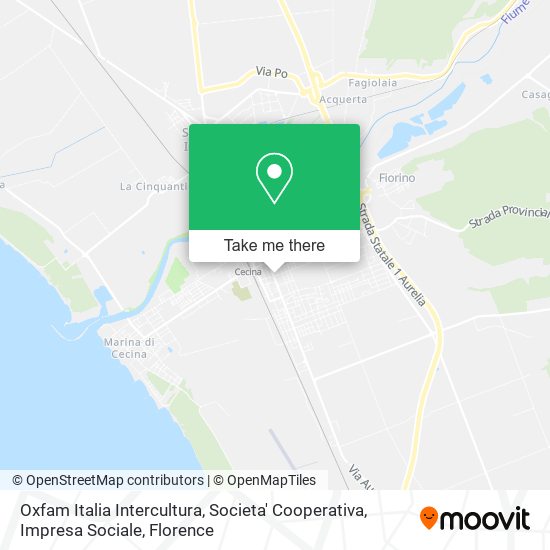 Oxfam Italia Intercultura, Societa' Cooperativa, Impresa Sociale map
