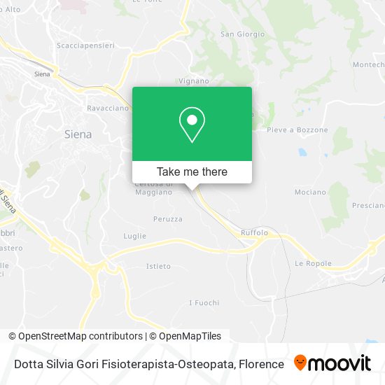 Dotta Silvia Gori Fisioterapista-Osteopata map