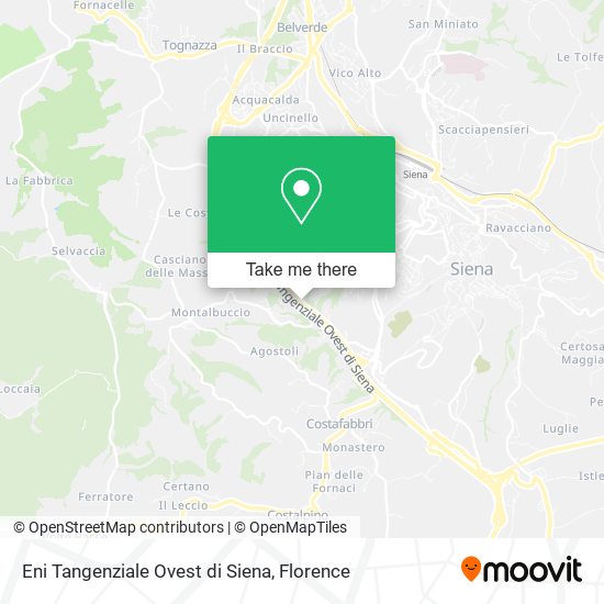 Eni Tangenziale Ovest di Siena map