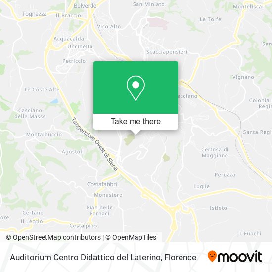 Auditorium Centro Didattico del Laterino map
