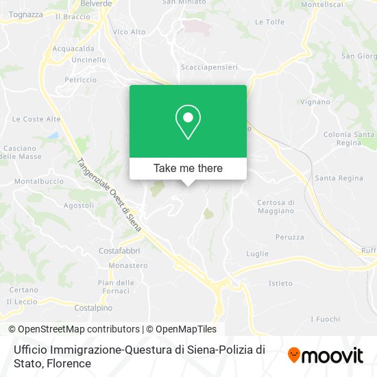 Ufficio Immigrazione-Questura di Siena-Polizia di Stato map