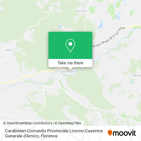 Carabinieri-Comando Provinciale Livorno-Caserma Generale d'Amico map