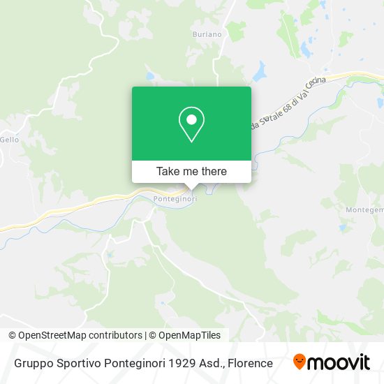 Gruppo Sportivo Ponteginori 1929 Asd. map
