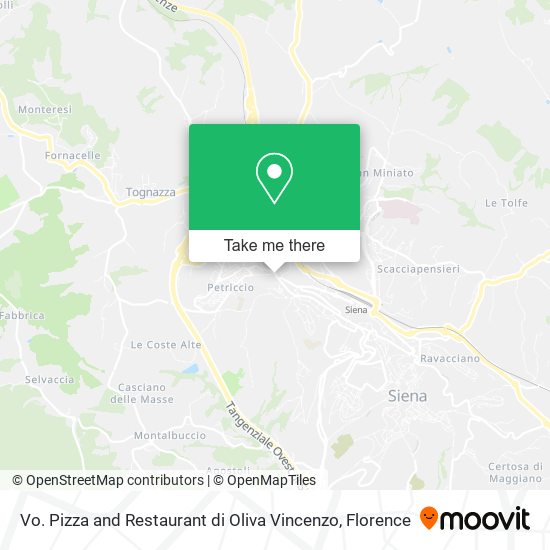 Vo. Pizza and Restaurant di Oliva Vincenzo map