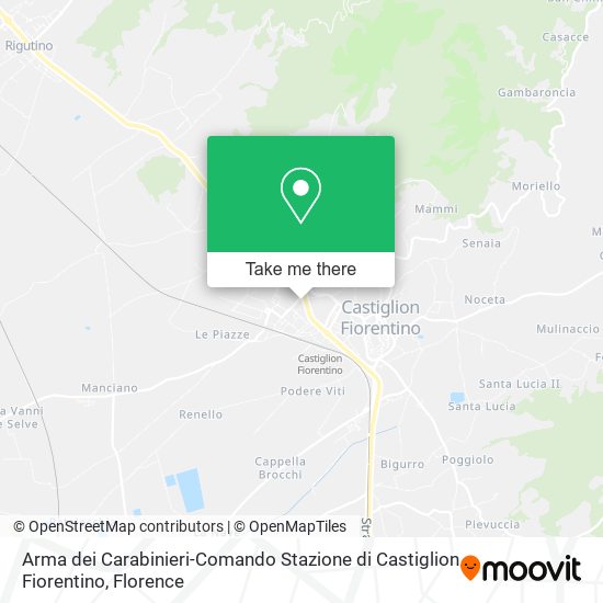 Arma dei Carabinieri-Comando Stazione di Castiglion Fiorentino map