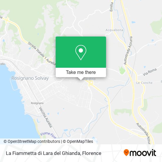 La Fiammetta di Lara del Ghianda map