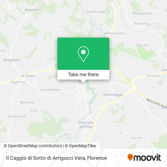 Il Caggio di Sotto di Arrigucci Vera map