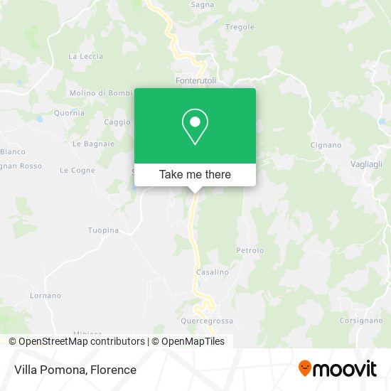 Villa Pomona map