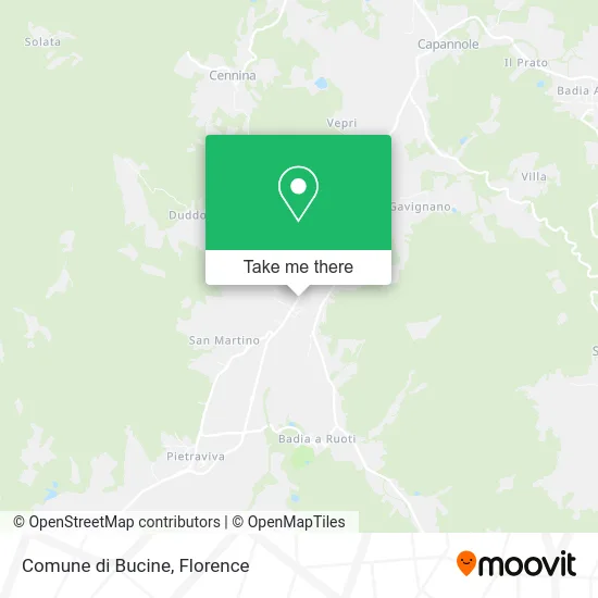 Comune di Bucine map