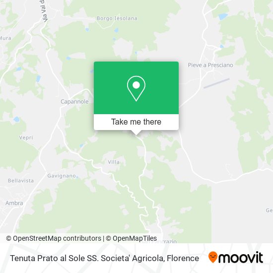 Tenuta Prato al Sole SS. Societa' Agricola map