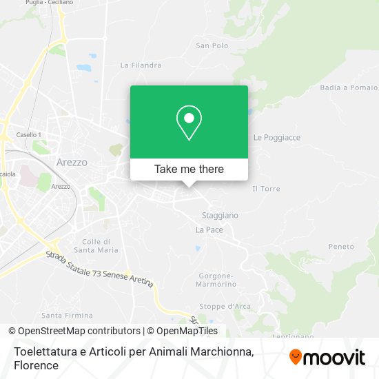 Toelettatura e Articoli per Animali Marchionna map