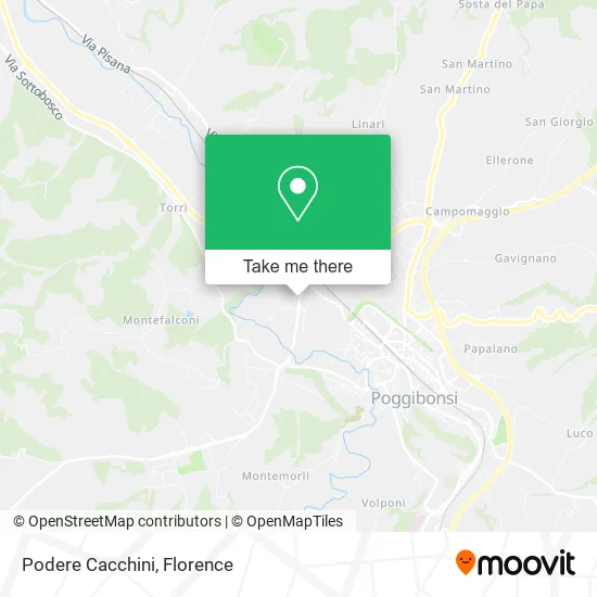 Podere Cacchini map