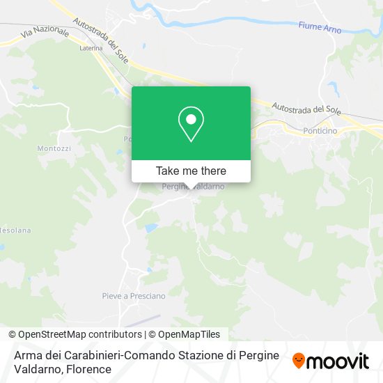 Arma dei Carabinieri-Comando Stazione di Pergine Valdarno map