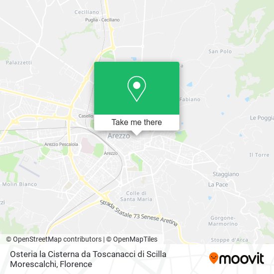 Osteria la Cisterna da Toscanacci di Scilla Morescalchi map