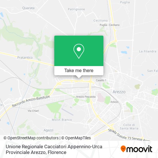 Unione Regionale Cacciatori Appennino-Urca Provinciale Arezzo map