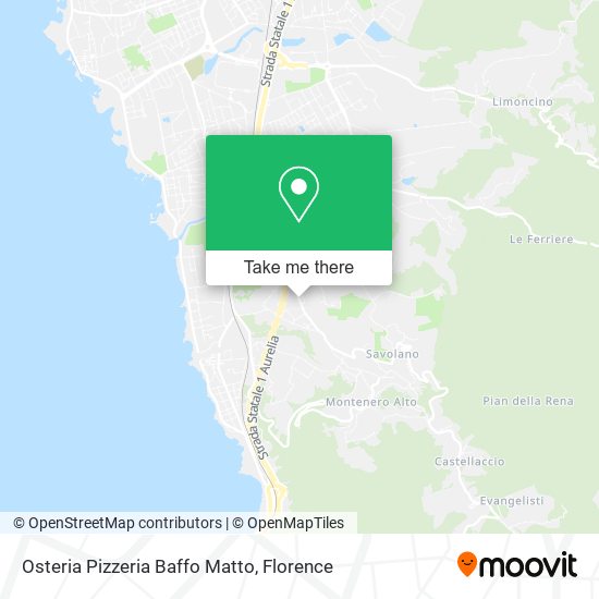 Osteria Pizzeria Baffo Matto map