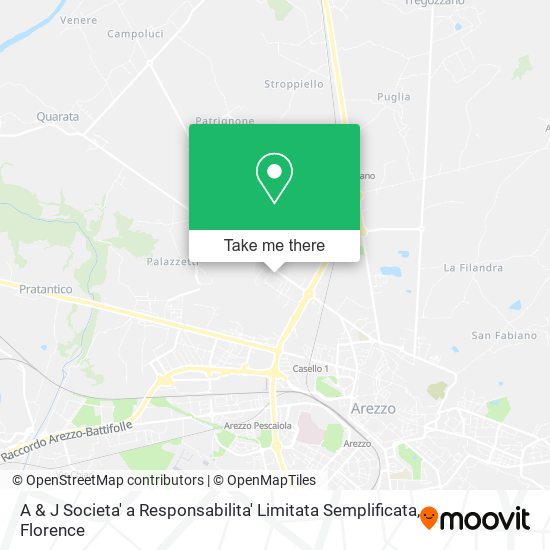 A & J Societa' a Responsabilita' Limitata Semplificata map