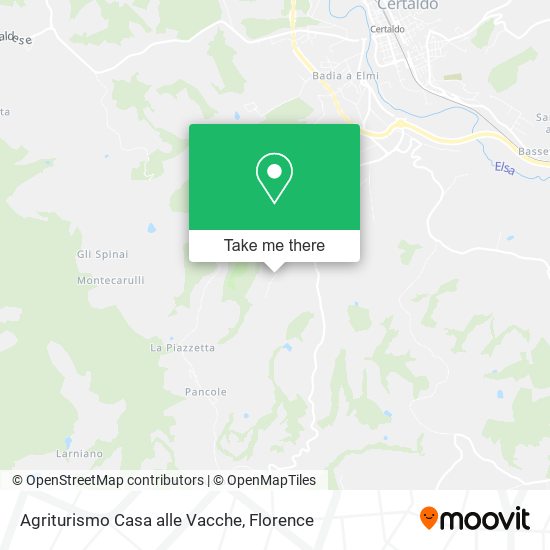 Agriturismo Casa alle Vacche map