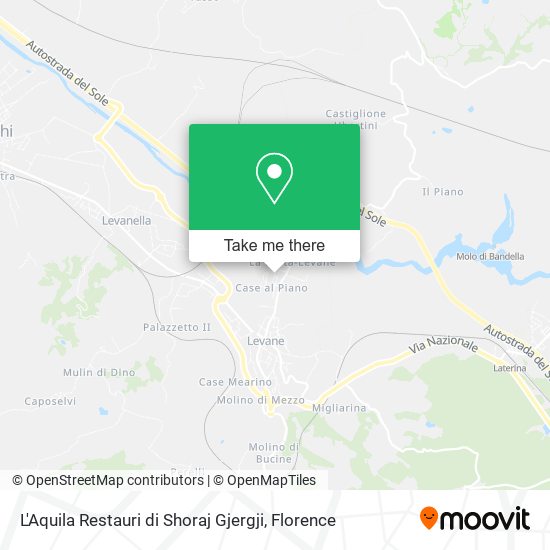 L'Aquila Restauri di Shoraj Gjergji map