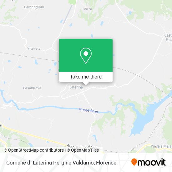 Comune di Laterina Pergine Valdarno map