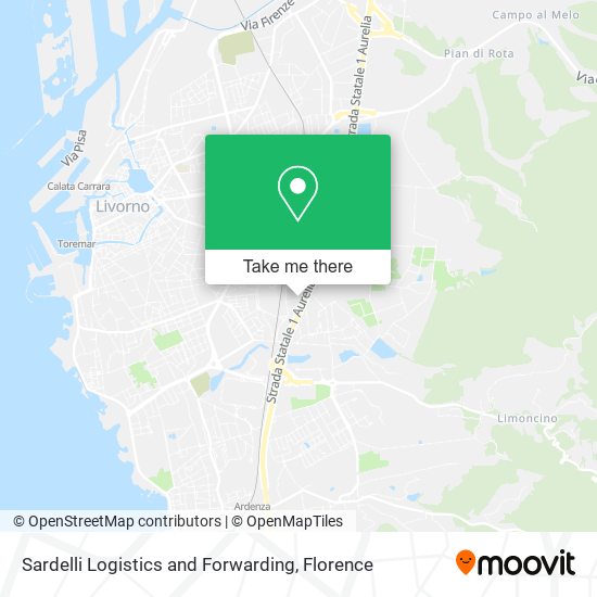 Sardelli Logistics and Forwarding map