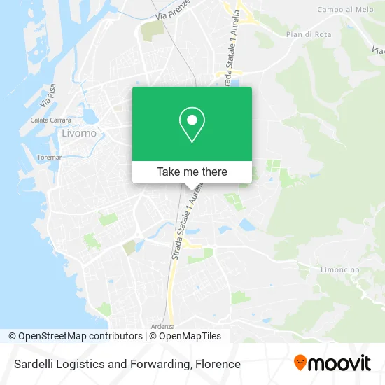 Sardelli Logistics and Forwarding map