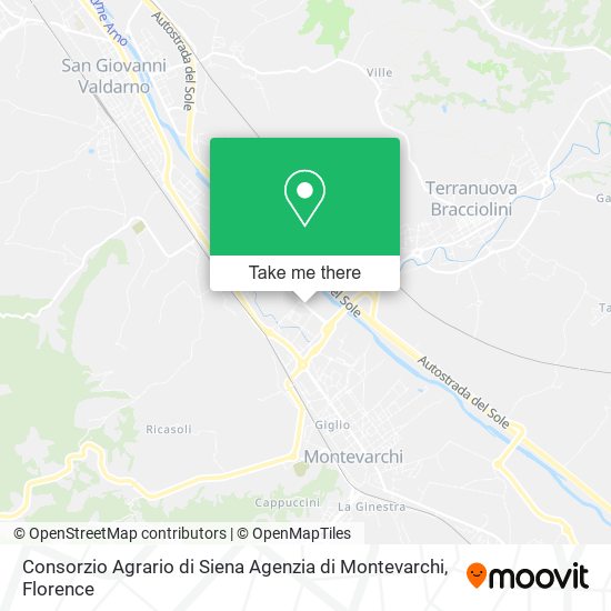 Consorzio Agrario di Siena Agenzia di Montevarchi map
