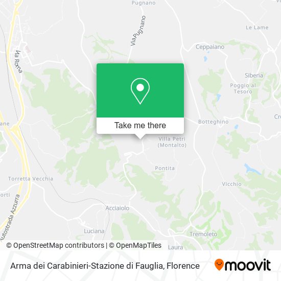 Arma dei Carabinieri-Stazione di Fauglia map