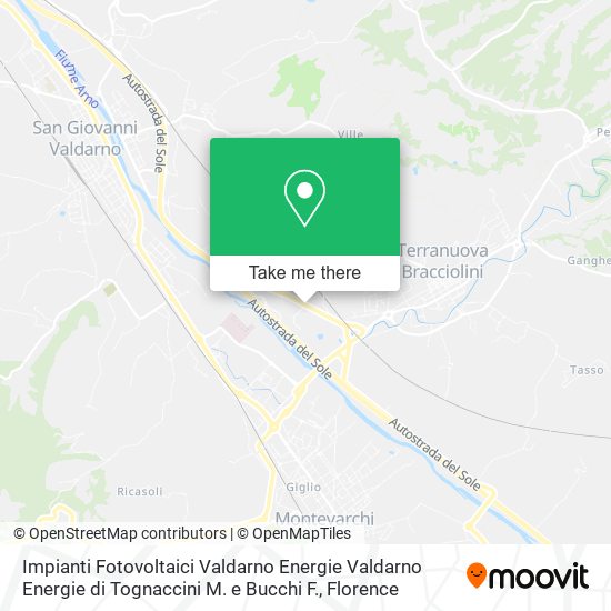 Impianti Fotovoltaici Valdarno Energie Valdarno Energie di Tognaccini M. e Bucchi F. map