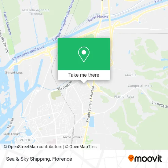 Sea & Sky Shipping map