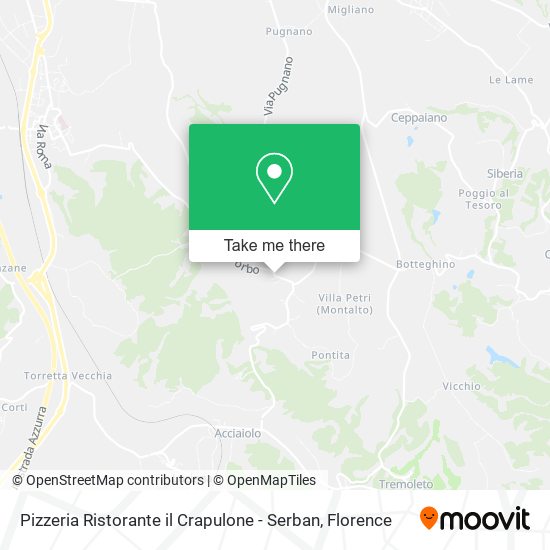 Pizzeria Ristorante il Crapulone - Serban map