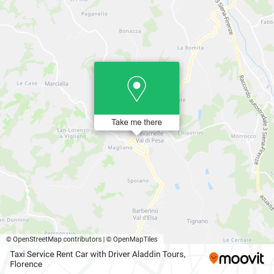 Taxi Service Rent Car with Driver Aladdin Tours map