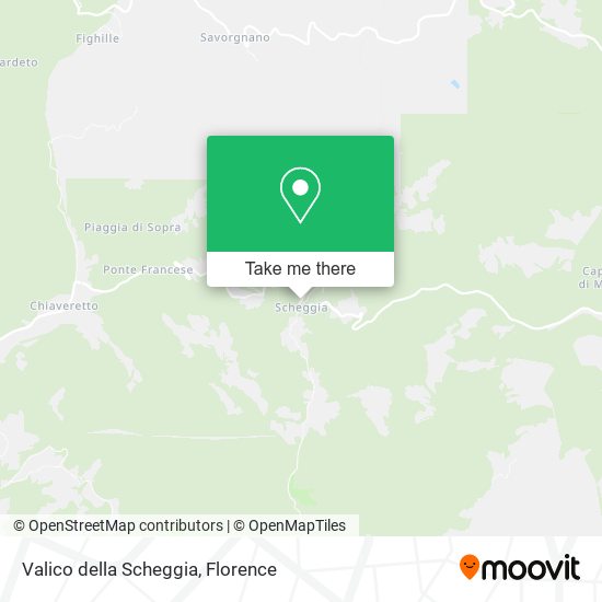 Valico della Scheggia map