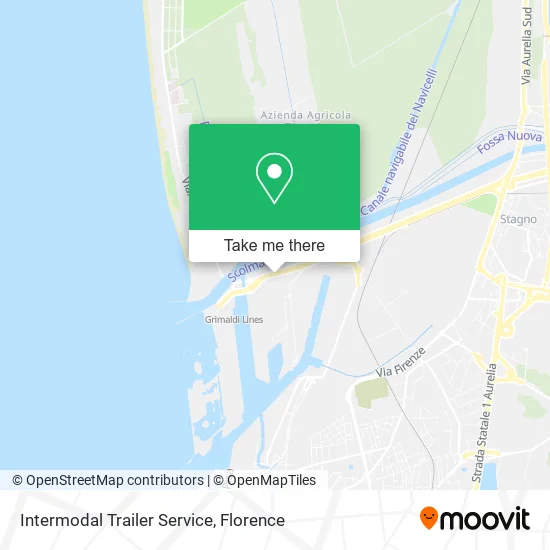 Intermodal Trailer Service map