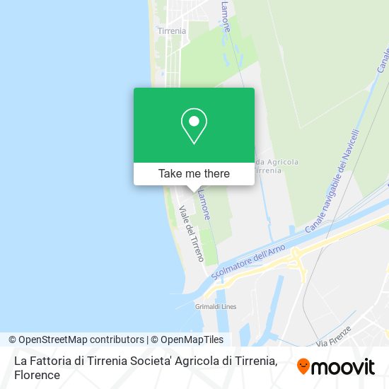 La Fattoria di Tirrenia Societa' Agricola di Tirrenia map