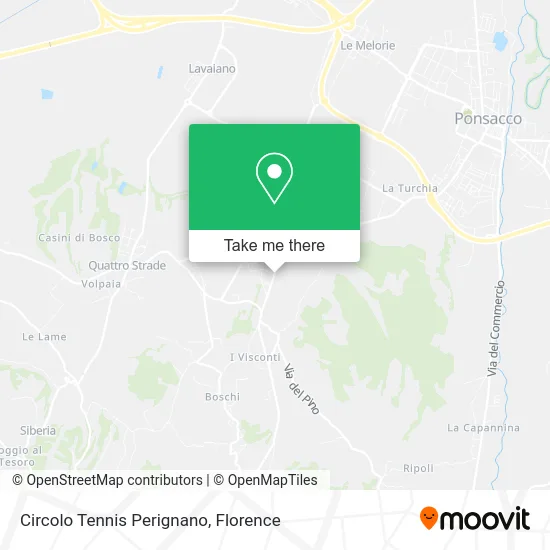 Perignano Tennis Club map