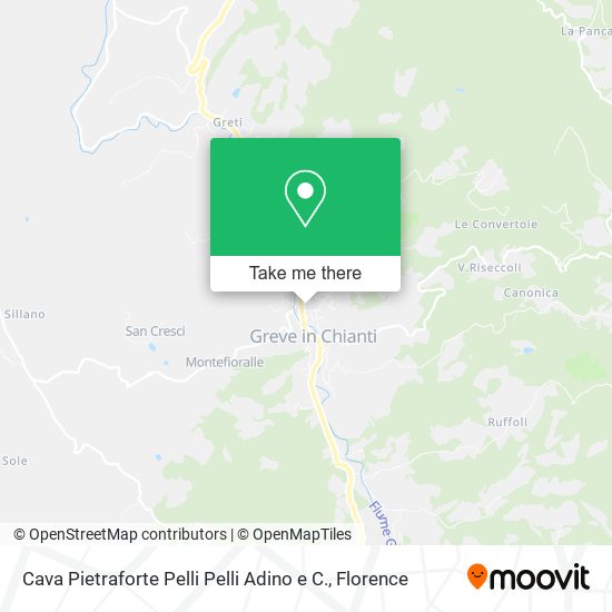 Cava Pietraforte Pelli Pelli Adino e C. map