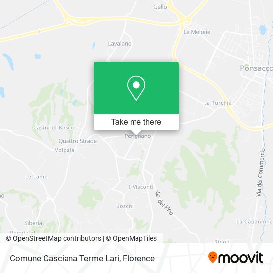 Comune Casciana Terme Lari map