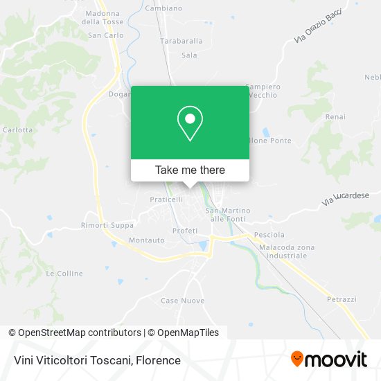 Vini Viticoltori Toscani map