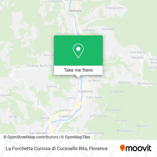 La Forchetta Curiosa di Cuciniello Rita map